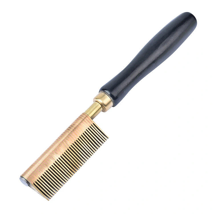 2 in 1 Hot Pressing Comb ကြေးဝါ 2 in 1 Hot Pressing Comb ကြေးဝါ