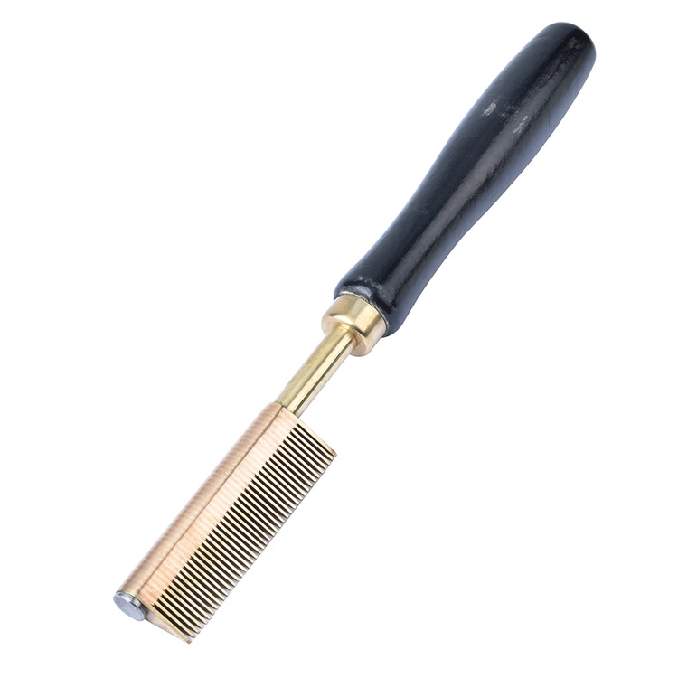 Mini Hot Pressing Comb ကြေးဝါ Mini Hot Pressing Comb ကြေးဝါ